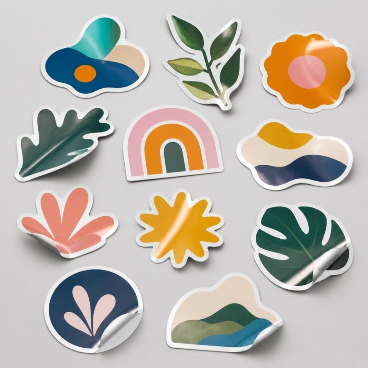 Die-cut stickers printed by Option Print, Mumbai